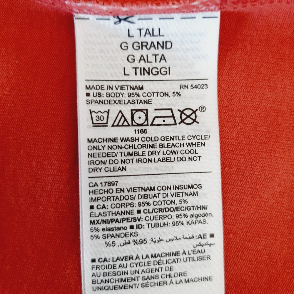 🍒 Old Navy NEW First Layer Long / Tall Scoop Neck Tank Top Sz L - Picture 9 of 9